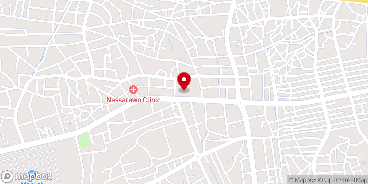 Map showing location of LCCN Cathedral Jimeta