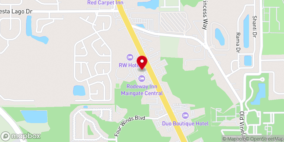 Map showing location of Fuente de Salvación Kissimmee