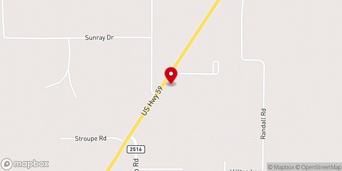 Map showing location of Eylau First Baptist Church