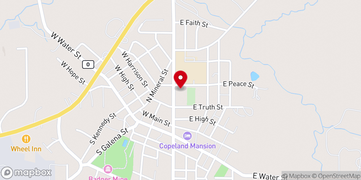 Map showing location of St. Matthew's Catholic Church