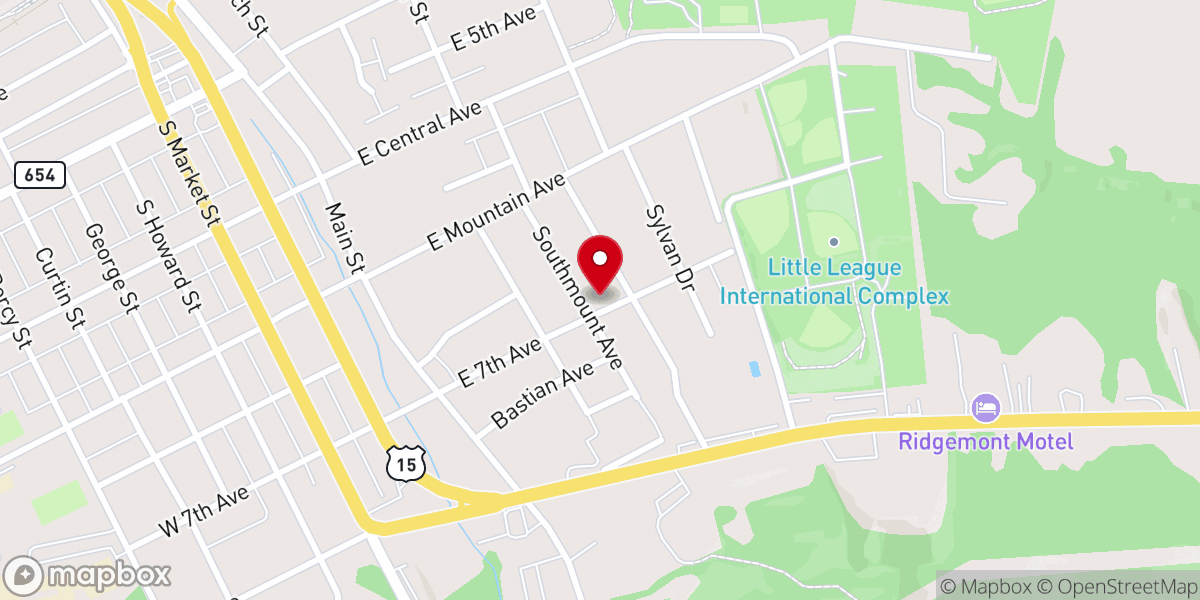 Map showing location of Wings of Love Community Church