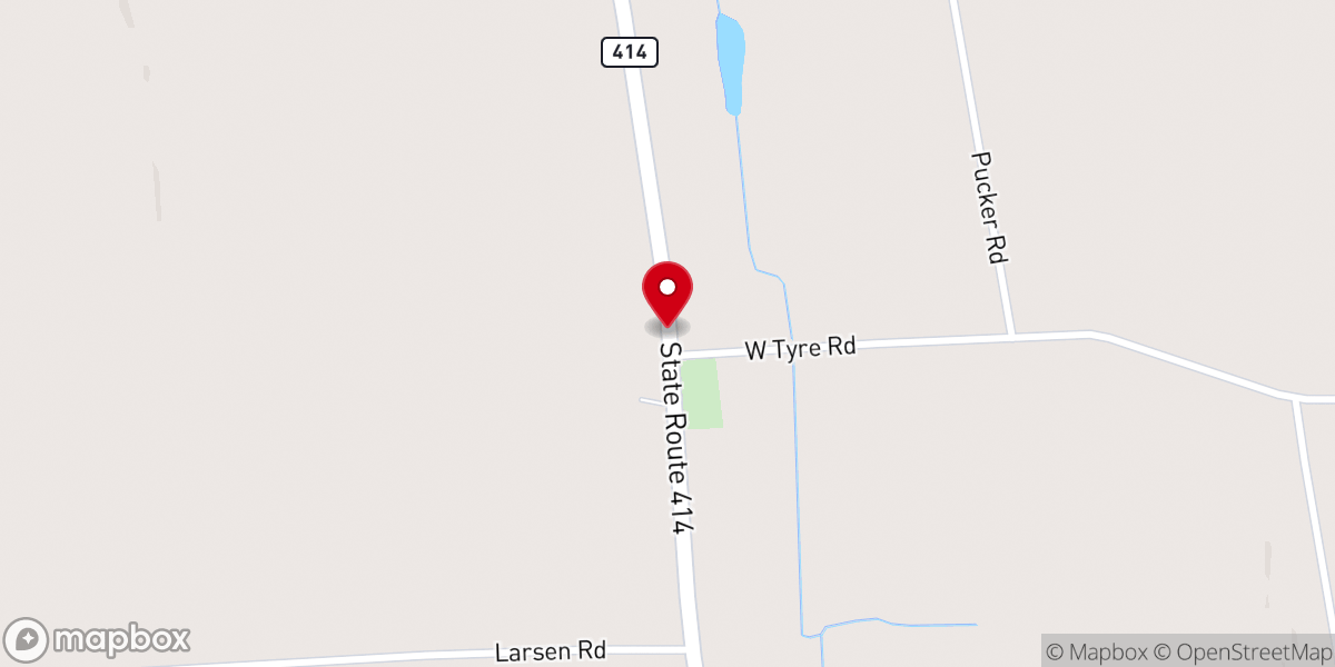 Map showing location of Tyre Church