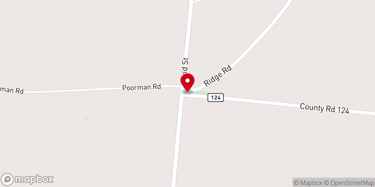 Map showing location of German Reformed Church
