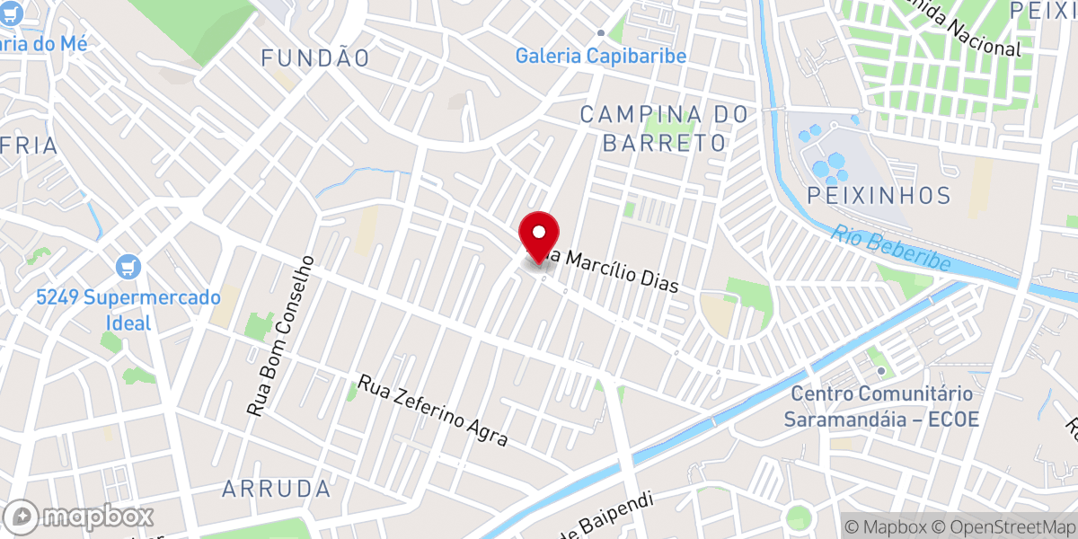 Map showing location of IEADPE - Campina do Barreto