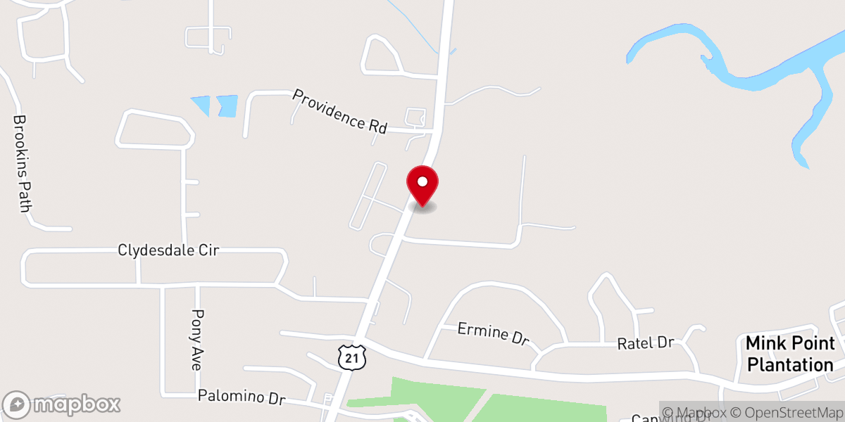 Map showing location of Jericho Church