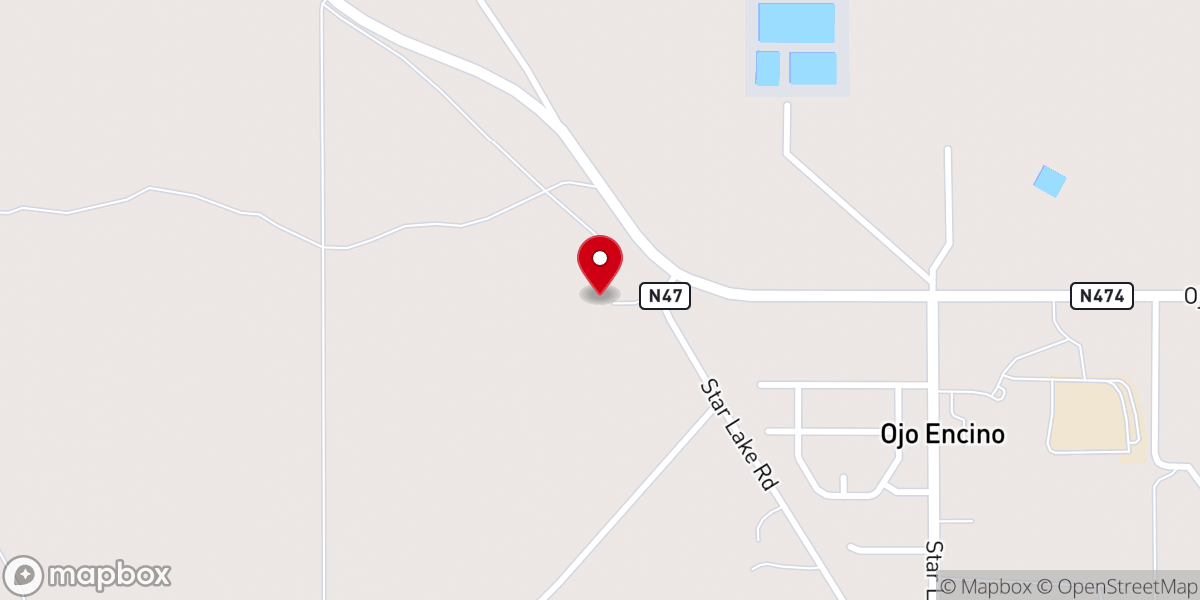 Map showing location of Navajo Missions Life Center