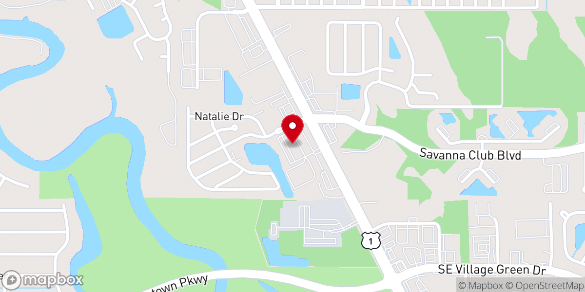 Map showing location of Unity of Port St Lucie