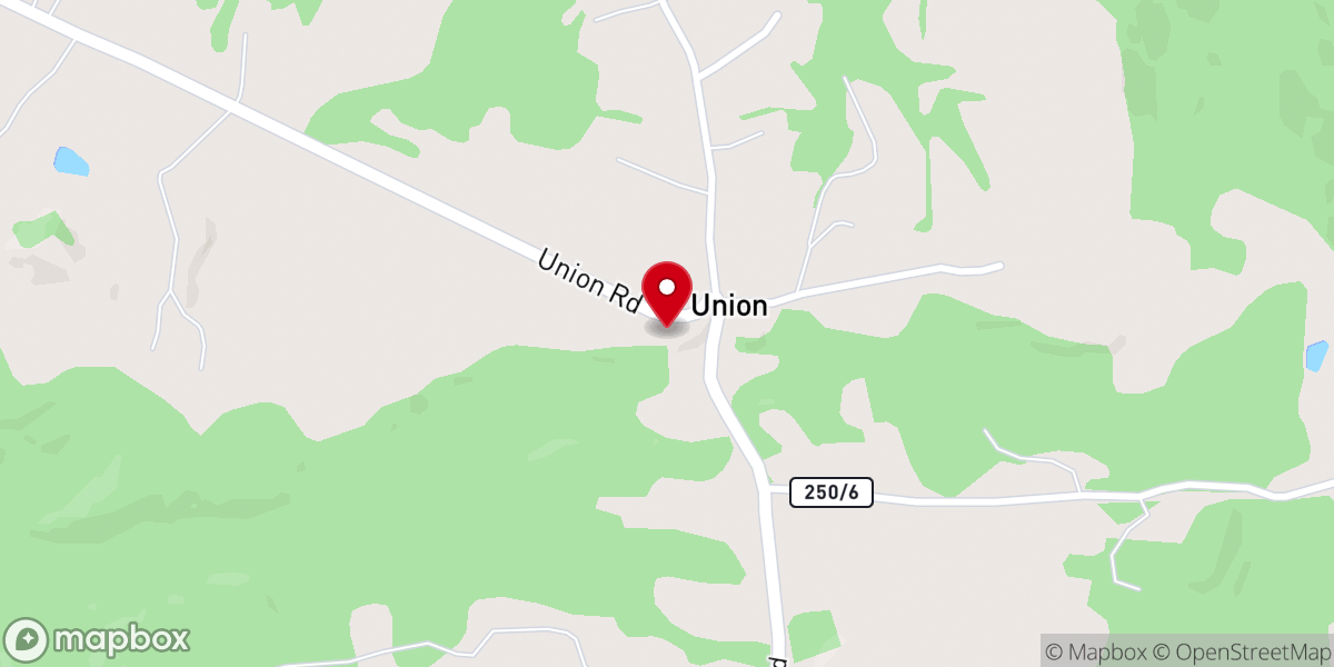 Map showing location of Union Church of Christ