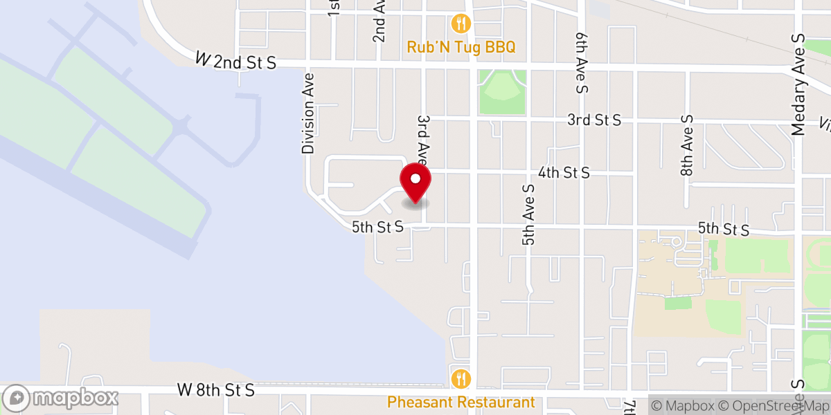 Map showing location of Jesus Church of Brookings