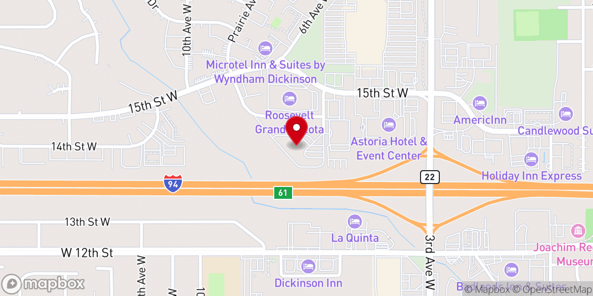 Map showing location of Elks Lodge #1137