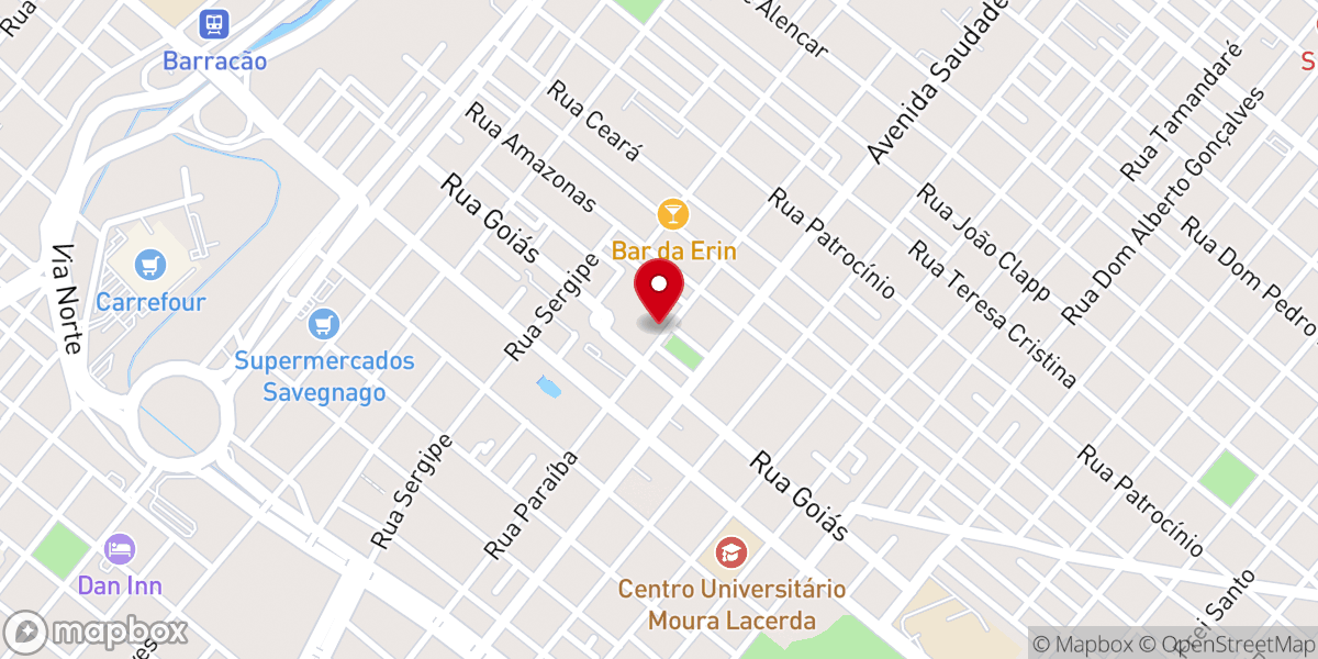 Map showing location of Paróquia Basílica Santo Antônio de Pádua