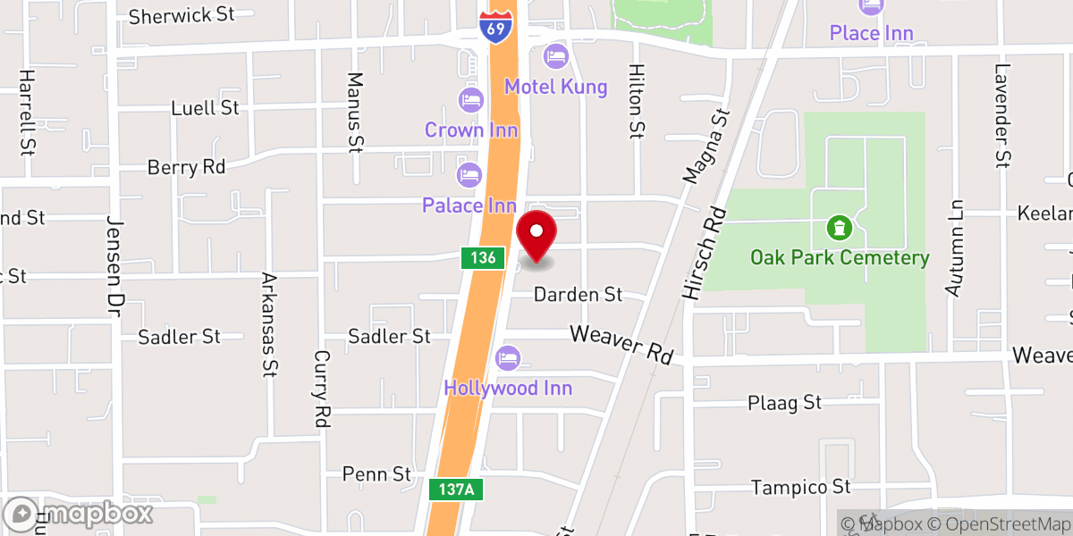Map showing location of La Luz Del Mundo Houston Central