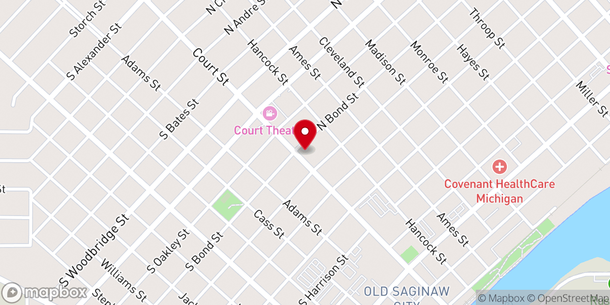 Map showing location of St Paul's Lutheran Church