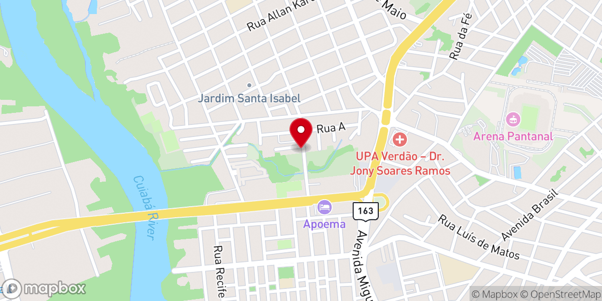Map showing location of Igreja Evangélica Assembléia de Deus
