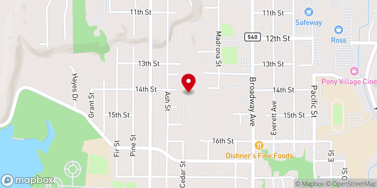 Map showing location of Holy Redeemer Catholic Church