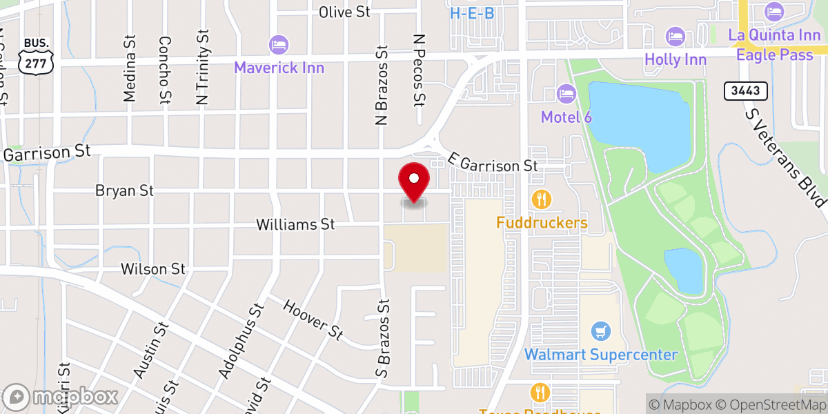 Map showing location of Sacred Heart Parish