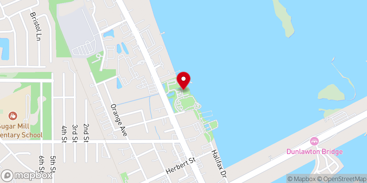 Map showing location of Riverside Pavilion