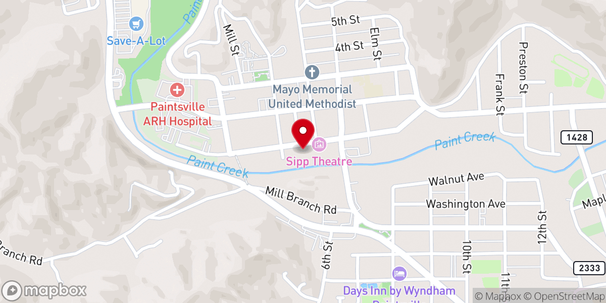 Map showing location of House of Refuge the Place for New Beginnings