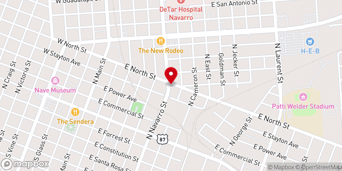 Map showing location of Mount Salem Baptist Church