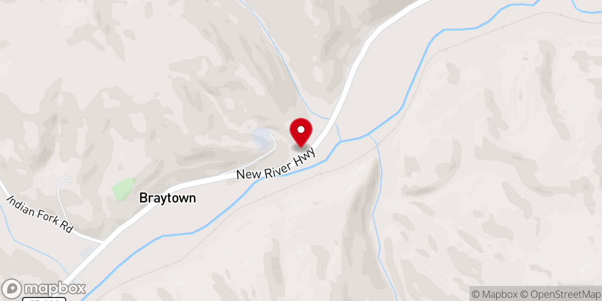 Map showing location of Shiloh Church