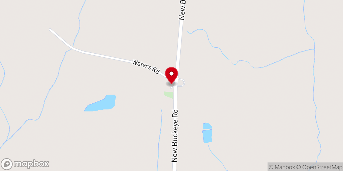 Map showing location of New Bethel Church