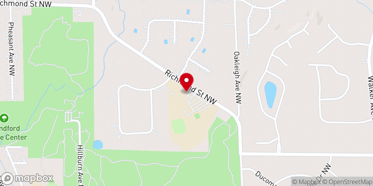 Map showing location of St. Anthony of Padua Catholic Church
