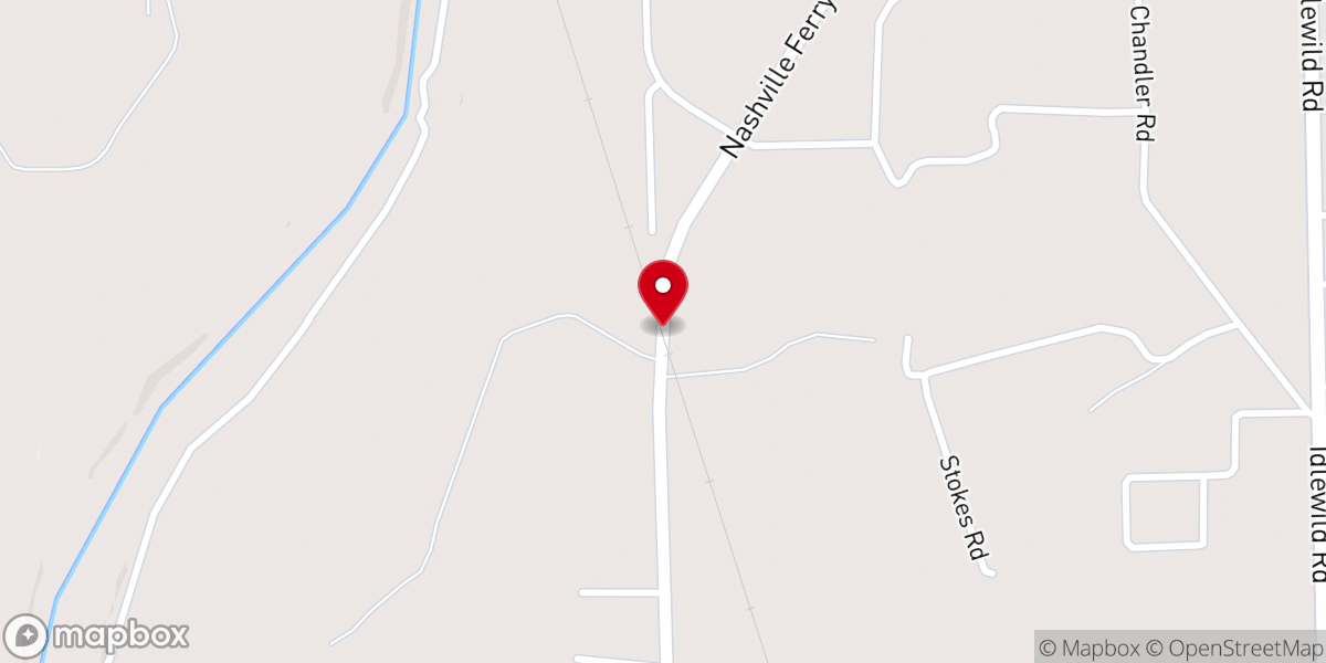 Map showing location of Providence Mssnry Baptist Church