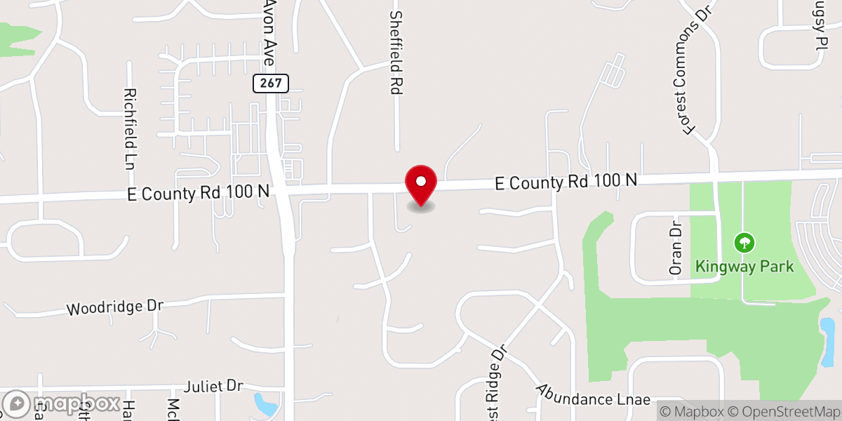 Map showing location of El-Bethel Baptist Church