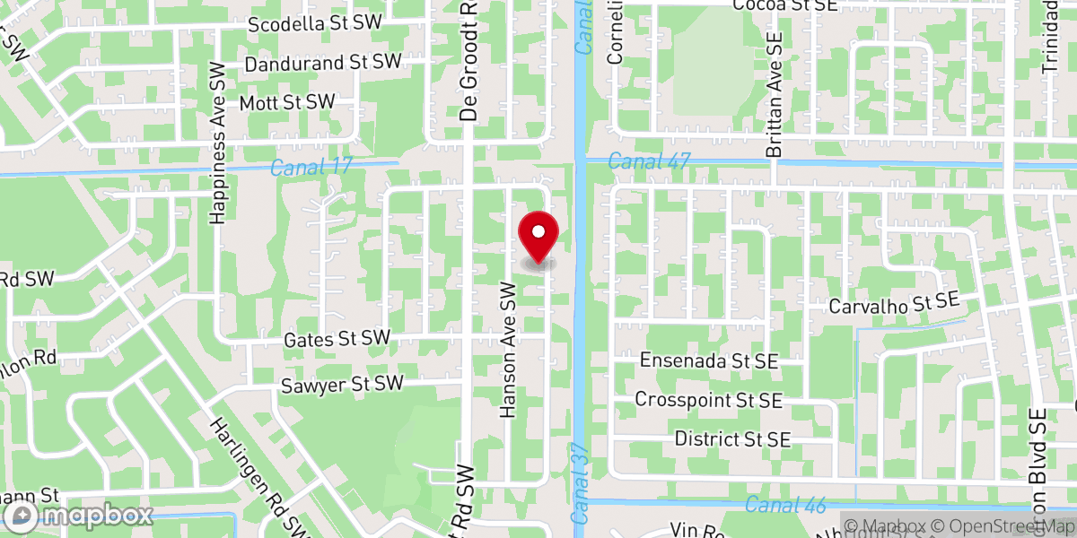 Map showing location of Dove Bible Club