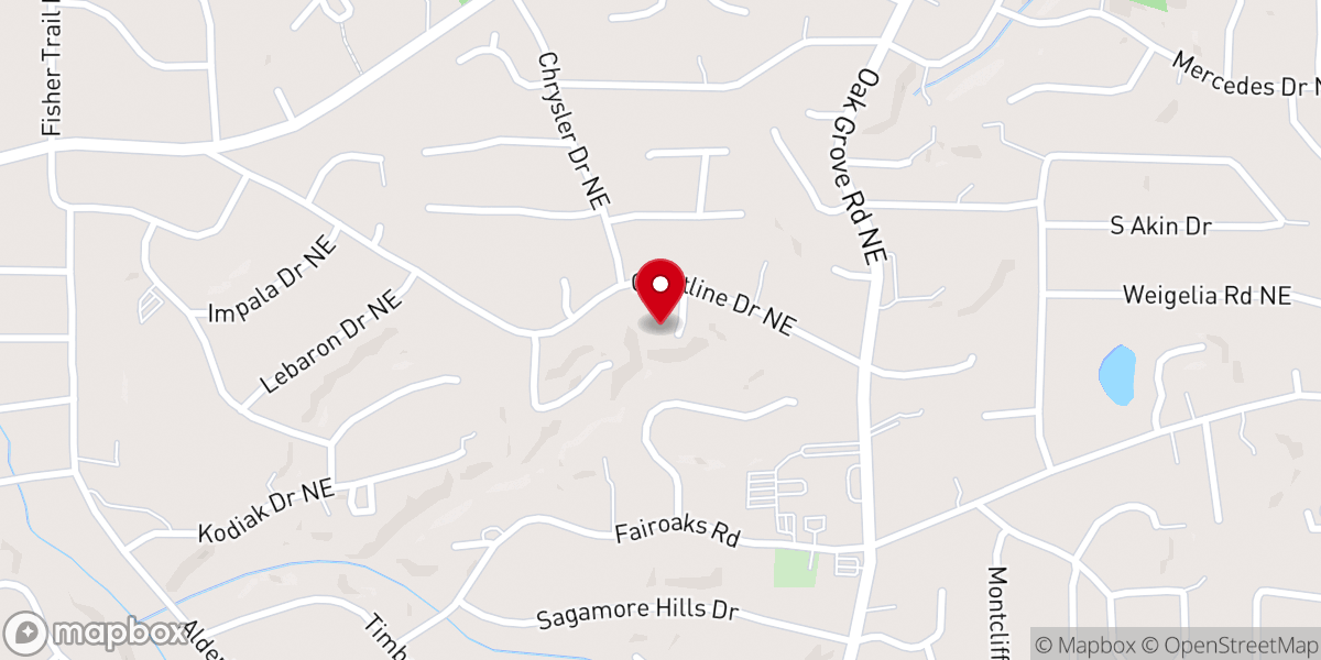 Map showing location of The Christian Community Atlanta