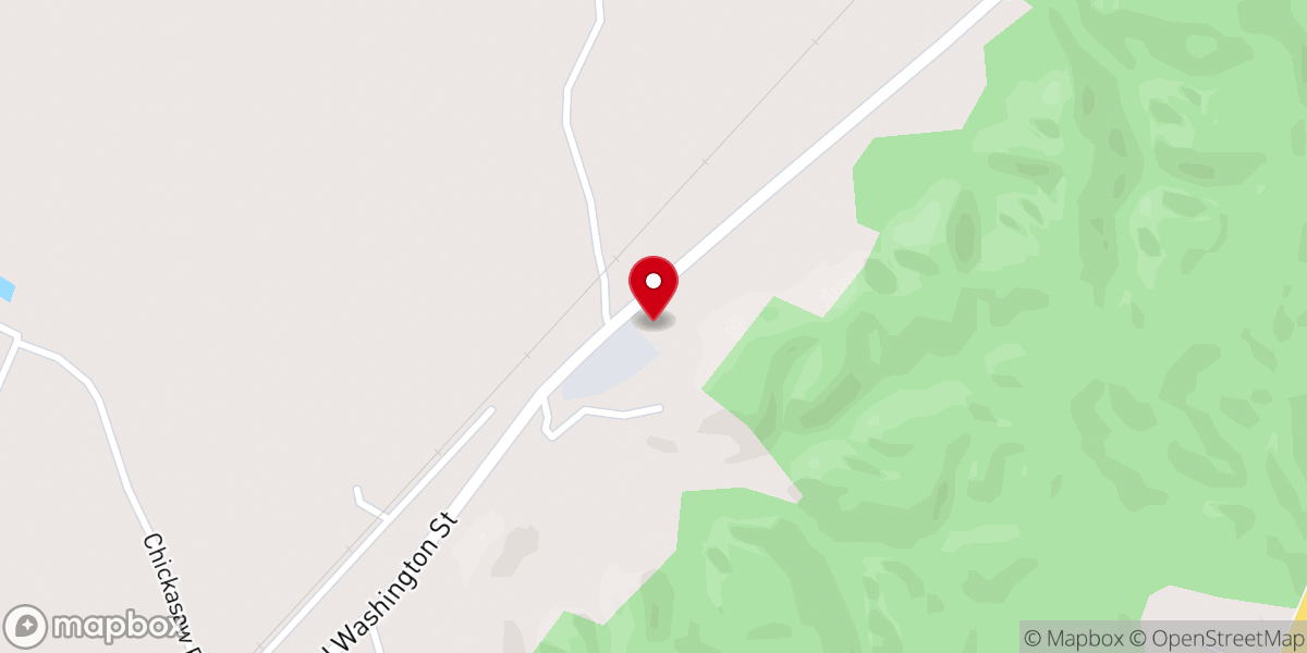 Map showing location of Northside Baptist Church
