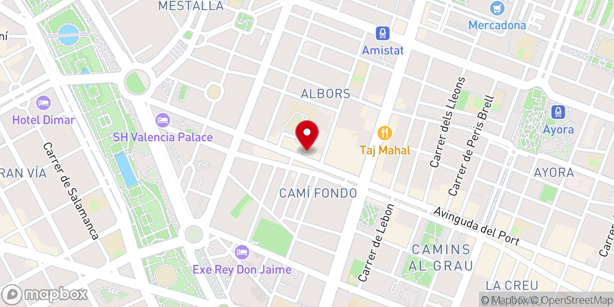 Map showing location of Parroquia San Juan de la Ribera