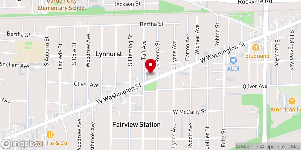 Map showing location of Apostolic Life Church