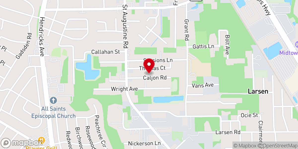 Map showing location of Shiloh Spiritual Center Inc