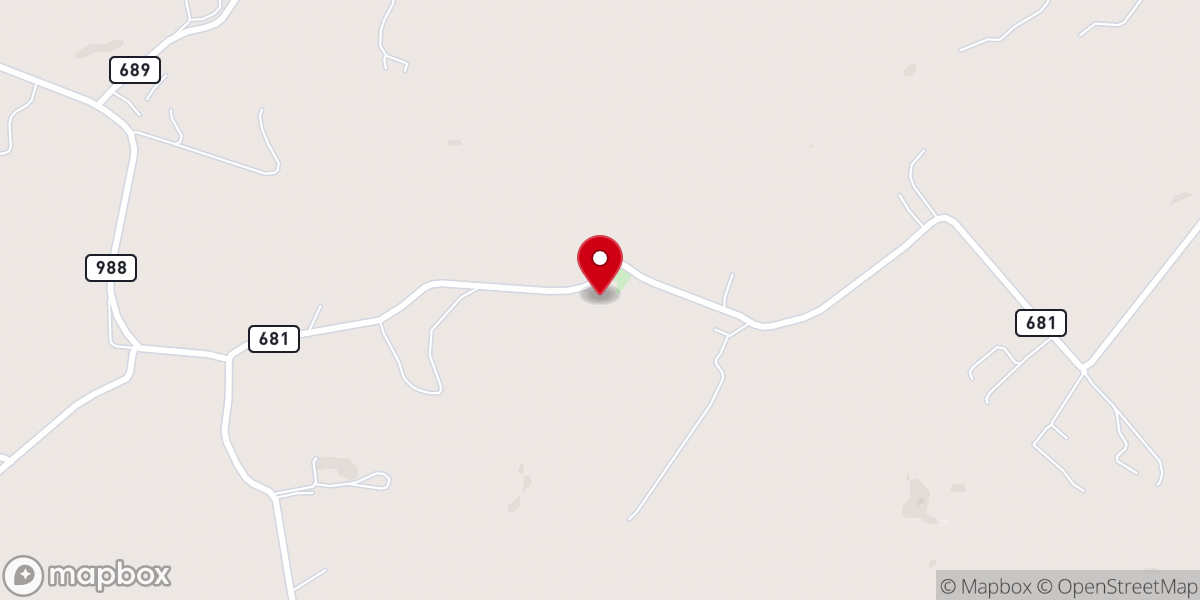 Map showing location of Whitesels Church