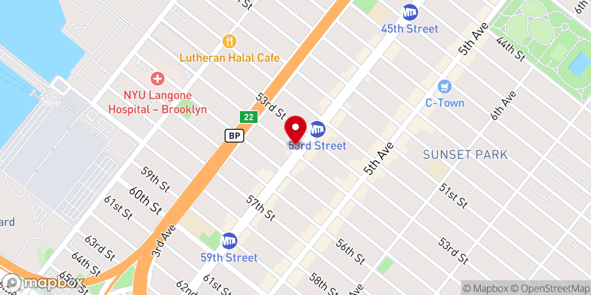 Map showing location of Potters House Church