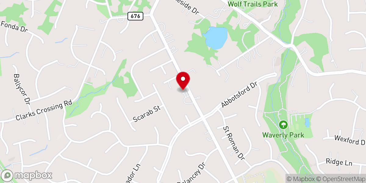 Map showing location of Antioch Christian Church