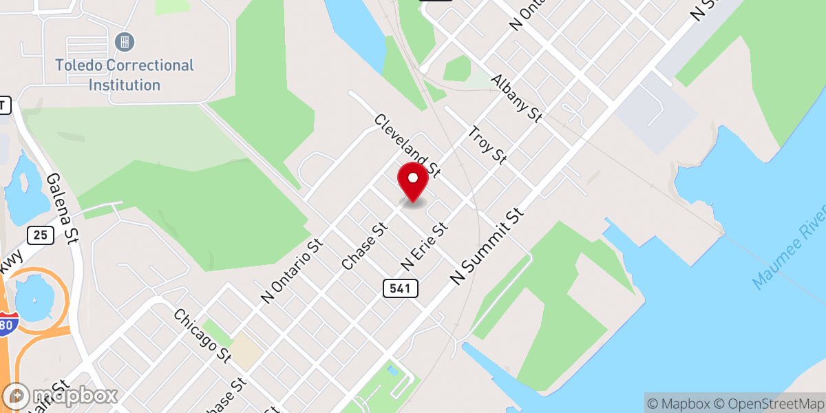 Map showing location of Saint Michael's Catholic Church