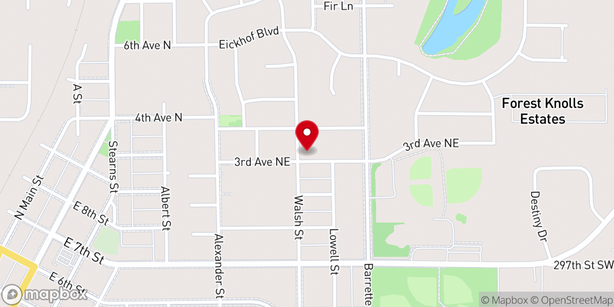 Map showing location of Nexus Church