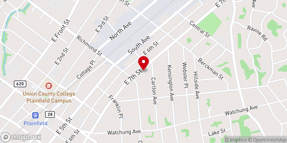 Map showing location of Agape Worship Center