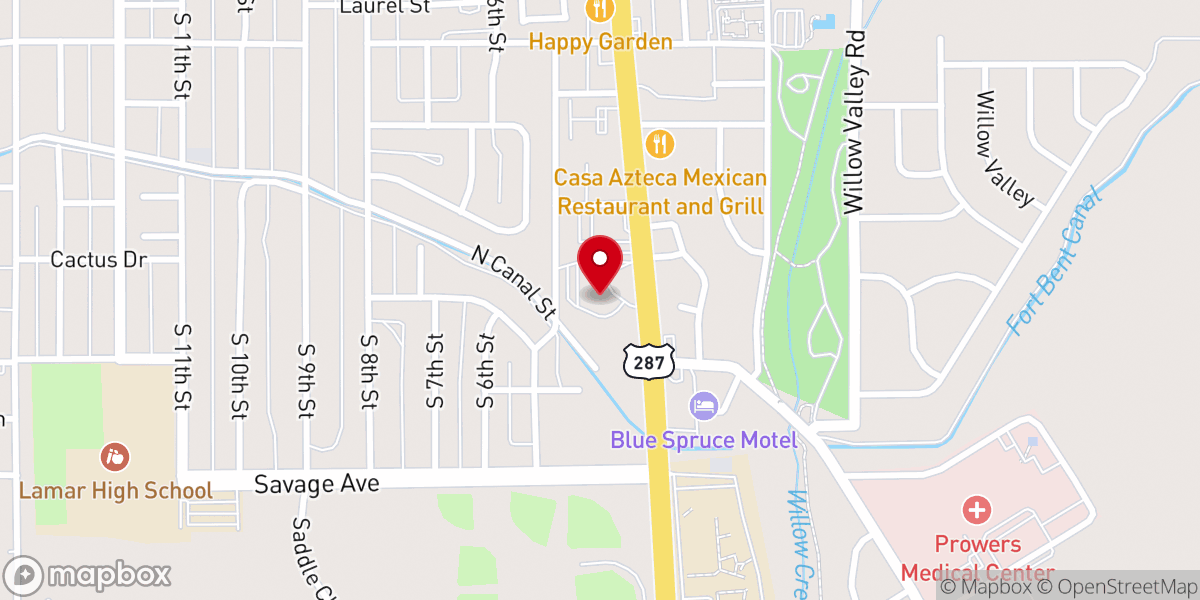 Map showing location of First Baptist Church