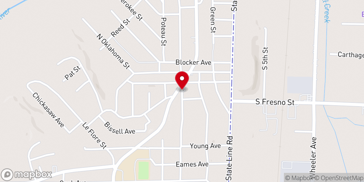 Map showing location of RevJessicaBilyeuServices