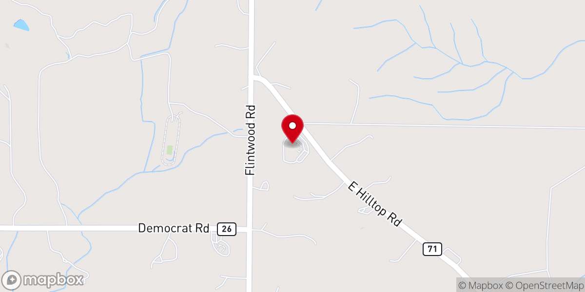 Map showing location of Encompass Church