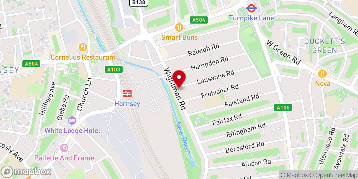 Map showing location of St John The Baptist Greek Orthodox Church