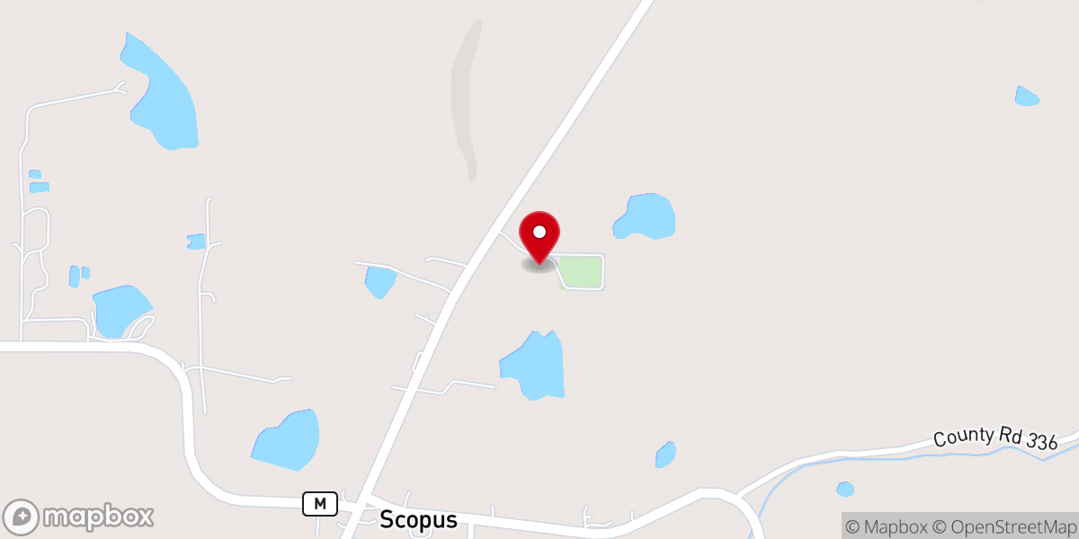 Map showing location of Church of Christ
