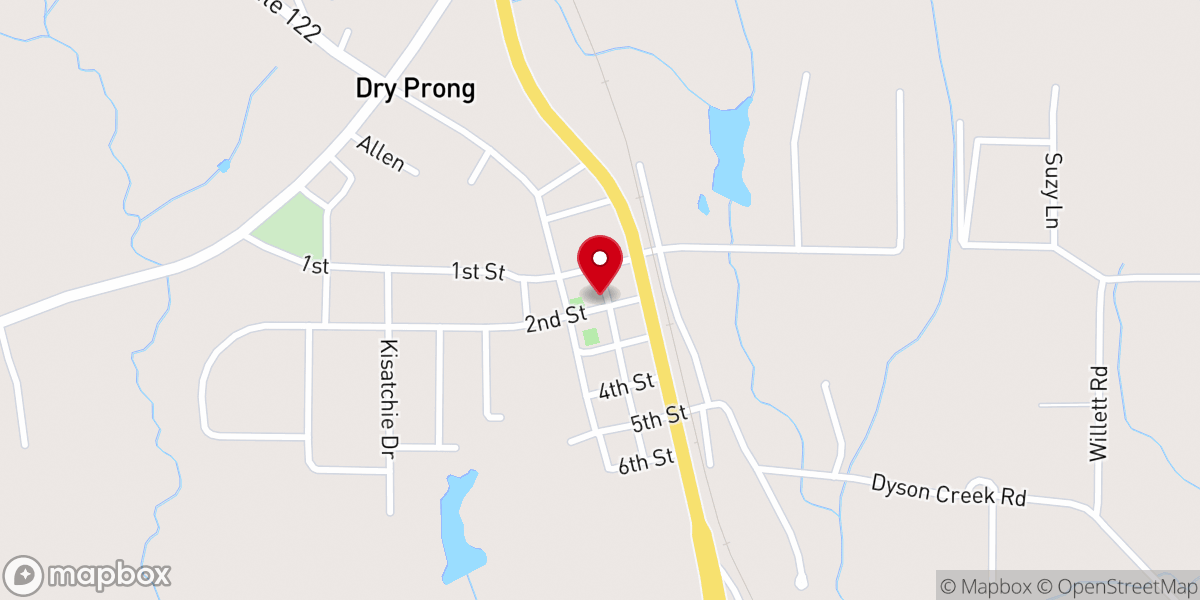 Map showing location of Grant Fire District