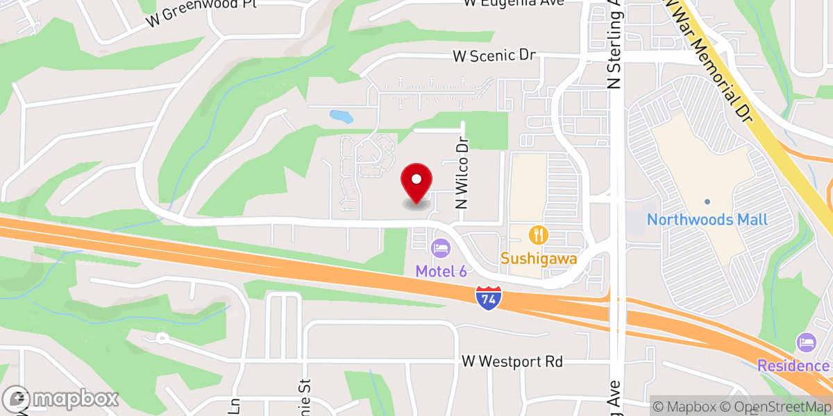 Map showing location of Maxwell Road Church of God
