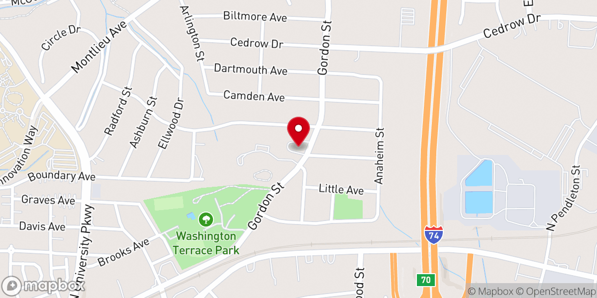 Map showing location of Congregational UCC