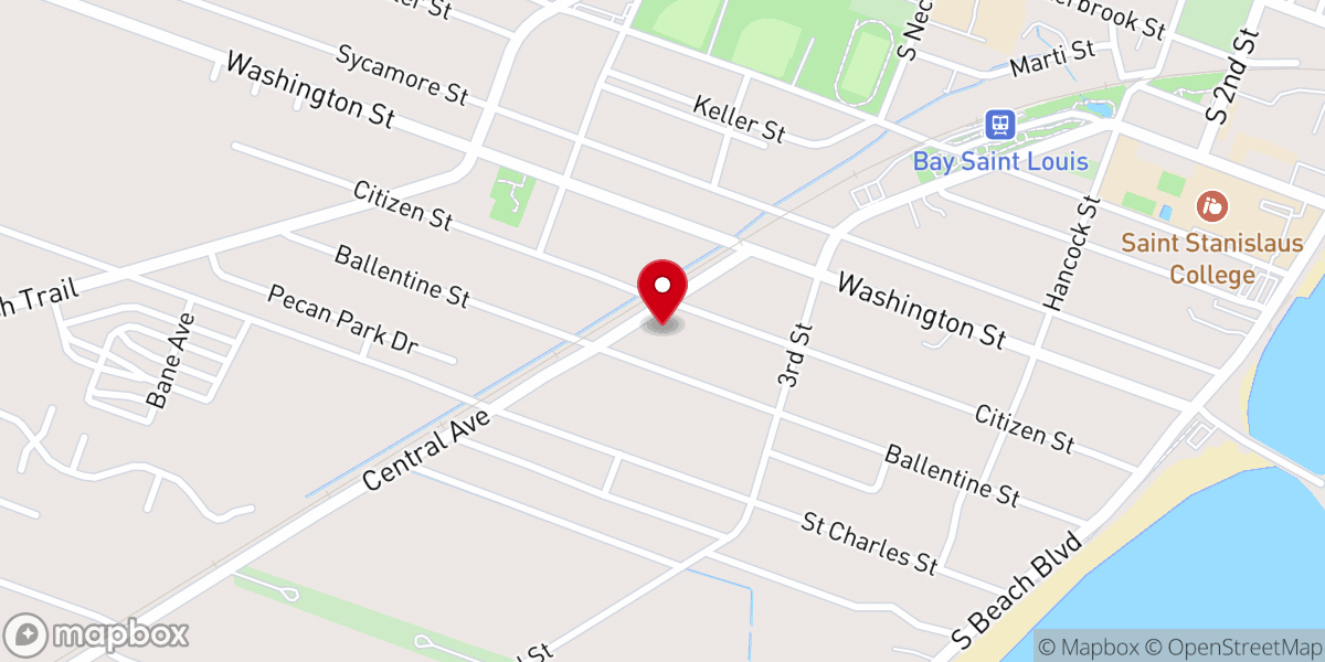 Map showing location of Lagniappe Presbyterian Church (Permanently Closed)