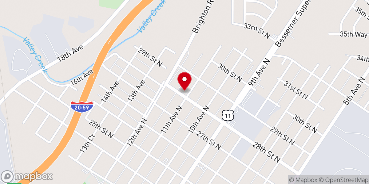 Map showing location of Twentyeighth Street Church of God